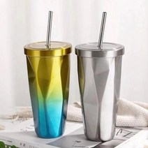 기타 아이스 텀블러 470ml 레이저 각인 주문제작 DD-10035, 핑크