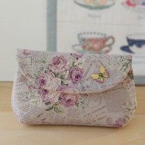 아이니들 로즈가든 파우치 만들기 퀼트 DIY 패키지, 퍼플