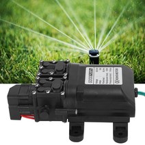 스팀 고압 청소기 차량용 세차기 산업용 업소용 세척기 핸디 분사기 dc 12v 120w 자체 프라이밍 다이어프램 워터 펌프 잔디 용 자동 압력 스위치가있는 8l 대형 워터 펌프, 검은색