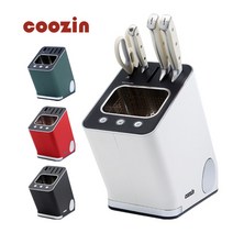 [KT알파쇼핑][살균99.9%] 쿠진 나이프케어 칼살균기 시즌2+에지리 칼세트, 딥그린