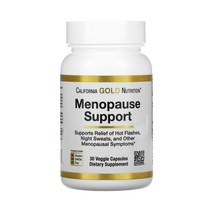 캘리포니아 골드 메노포즈 서포트 Menopause Support 베지 캡슐 30정 참당귀 큰조롱 속단, 1개