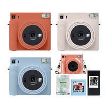인스탁스 스퀘어 SQ1 폴라로이드+투명케이스+필름10장+선물SET, 화이트+필름10매+투명케이스+선물SET