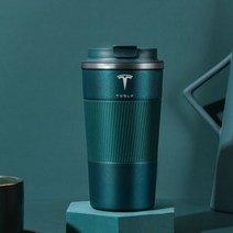 차량용커피포트 카포트 차량용분유포트 테슬라 모델 용 자동차 커피 머그잔 스테인레스 스틸 여행 진공 플라스크 컵 용품, 02　Cyan
