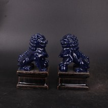 도자기 해태상 정원 장식 소품 사자개 액막이 해치