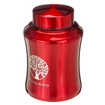 강아지 고양이 반려 동물 기념 용품 800ml /500/250ml 애완 동물 기념 항아리 화장 미니 항아리 애완 동물/인간 유골 상자 장례식 스테인레스 스틸 화장 저장 항아리, 02 빨간, 01 250ml