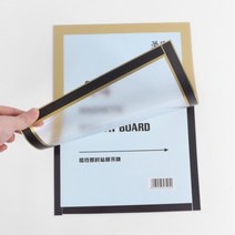 키알리 골드 벽면 부착 아크릴 자석 게시판 광고 알림판 표지판 안내판 A5 A4 A3 A2, 제품선택