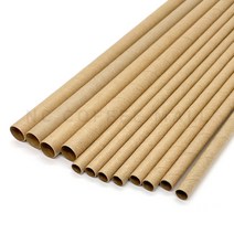 친환경 열접착 탄탄한 종이빨대(국산) 스타벅스 빨대, 11x210(mm), 1팩(200개), 브라운(크라프트)