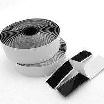 시트고정 다용도 길이1M 한쌍 폭25mm 암수 벨크로테이프 전선정리 강력접착, 블랙(1044-1)