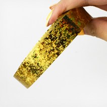 공예 문구 꾸미기 홀로그램 반짝이 테이프 2cm 금색, 본상품선택