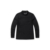 잭니클라우스 여성 도트 잔셔링 모크넥 티셔츠 LWTAM22021BKX