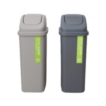 M 직사각 휴지통, 대(15L)-그레이