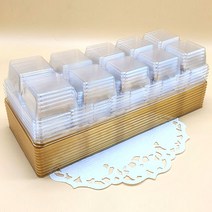 10구화과자케이스(일체형)10개/set - 골드