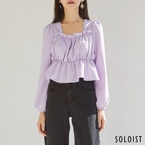 [솔로이스트] 러블리 볼륨셔링 블라우스 SADN1121