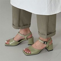 오노마 오노마 ONM 스퀘어코 샌들구두 청키샌들 데일리 여름 발목스트랩 (8752401)