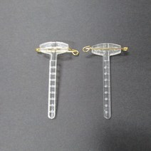 코사지핀 T자 투명 10입 원예용핀 (19mm), 100입