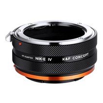 [신형]K&F Concept 렌즈 마운트 어댑터 NIK-NEX IV 매뉴얼 포커스 니콘 F마운트 렌즈 → 소니 E마운트 장착 광택 마무리 반사 방지 무한원 실현[메이커 직영점]