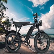 전기자전거 접이식 전동 Bjane Ebike 전기 Fatbike Eu 풀 팻 48v 20 15 Mph Us, 1.Black - 750-1000w