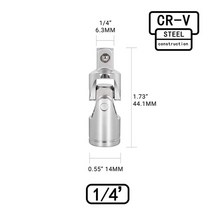 임팩트 범용 조인트 회전 렌치 소켓 어댑터 드라이브 세트 특수 1/4 3/8 1/2 슬리브 수동 도구, 1-4, CN, 04 1-4