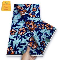 가나 스타일 드레스용 앙카라 왁스 골드 더스트 프린트 아프리카 리얼 알리바바 익스프레스 100% 면 원단, [01] 6 yards, [28] 28