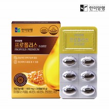 1+1 한미양행 프로폴리스 프리미엄 600mg x 30캡슐 + 30캡슐 총 60캡슐, 30정