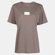 엠엠식스 메종 마르지엘라 명품여성 MM6 23SS 패치로고 브라운 코튼 티셔츠 S52GC0264 S24312 816