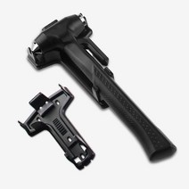 브라더피 긴타입 차량용 비상용 탈출 망치 비상 안전 휴대용망치 1개, 블랙