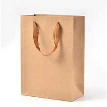 두껍고 튼튼한 수제 종이쇼핑백 크라프트, 10장, C-정2호