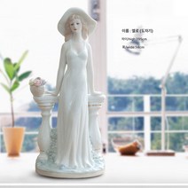 현대 가정 도자기 액세서리 공예품 술장 유럽식 서양 여성 장식품 결혼식 인물 거실 장식품 진열, 002