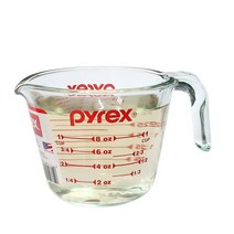 내열 유리 계량컵 미제 투명 미니 파이랙스 계량용기 소사이즈 250ml 베이킹 계량컵 비커 지름11.5/높이/9.5/두께0.5cm