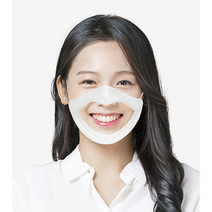 [KC인증10매/1매선택] MB필터/써멀본드안감 입이보이는 립뷰투명마스크 숨쉬기편하고 김서림없는항균필름, 입술디자인 10매
