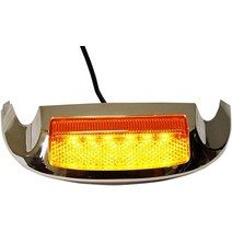 Custom Dynamics GEN-FT-WS LED 펜더 팁 하우징 (크롬/스모크/화이트 프론트 2014-2016 할리 데이비슨 로드 킹 및 울트라 모델용), Chrome/Smoke/White