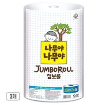 나무야나무야 2겹 점보롤 300m, 4롤, 3팩