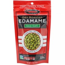 씨포인트 팜 Seapoint Farms 구운 건조 에다마메 바다 소금 113g(4oz), 1PACKAGE, 상세설명 내 표시사항 참고