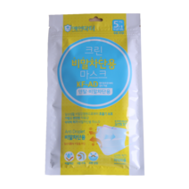 에어닥터 KF-AD 크린 비말차단용 마스크 (어린이 5매입) 의약외품 식약처허가 어린이 일회용 화이트, 1개