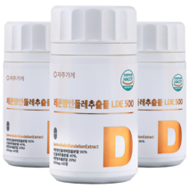 자주가게 식약처인증 레몬밤민들레추출물 복합물 LDE 500, 500mg x 60정 3개