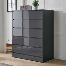 샤인 900 5단 서랍장, 그레이