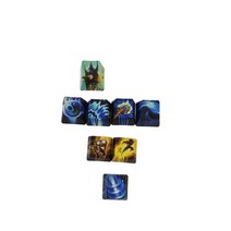 리그 오브 레전드 사용자 정의 모든 영웅 개인 키 캡 기계 게임 미니 키보드 GK61 ANNE PRO 2 60%, OEM Profile, Nami 8Pcs Keycap