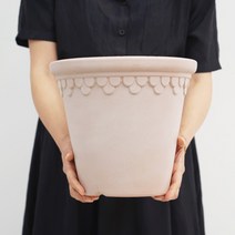 아침향기 베르그 플라스틱 인테리어 수지 토분, 모카