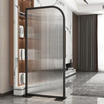 스크린 파티션 거실 아크릴 경량 접이식, 블랙 80X높이 180CM