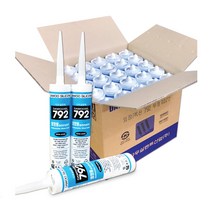 다우실792(25EA) 박스단위 외장용 실리콘 외부용 판넬용 렉산용, 다우실792_회색(25EA)