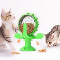 고양이 운동 기구 캣휠 애완 동물 티저 장난감 풍차 고양이 먹이 컨테이너 개 대화형 바퀴 새는 음식 훈련, 03 2