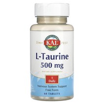 KAL l-타우린 500mg 60정, 1개