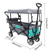 캠핑 카트 트레일러 웨건 바퀴 달린 마차 손수레 7 인치 핸드 트럭 정원용, [01] 01, 한개옵션1