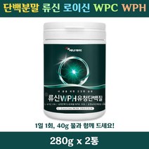 WPH 프로틴 류신 로이신 근육합성 멸치탈출 단백분말 L-Leucine 유청단백질 발린 이소로이신 280g 2통
