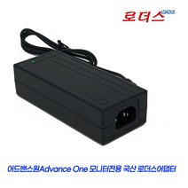 어드밴스원 OTV27F165K AV-270KL OT2410W OTV2408RH MV27F165K MV27KL M2410UX 모니터호환 12V 3.5A 3A국산 로더스어댑터, 어댑터+파워코드1.8M