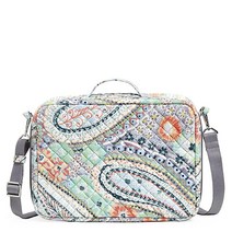 Vera Bradley 여성용 면 그랜드 베니티 세면도구 메이크업 정리함 케이스 가방 프레리 페이즐리 재활용