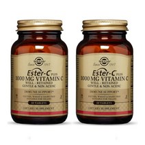 솔가 에스터-C 플러스 1000mg 비타민 C 타블렛 글루텐 프리 비건, 30개입 × 1개