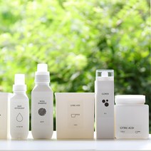 가루 세탁 세제 리필 소분 공병 용기 4종, 1개, 추가옵션1.세제 용기 투명 라벨