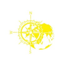 산악 모험 나침반 자동차 스티커 지도 그래픽 캠퍼 rv 캐러밴 랭글러 후드 비닐 데칼 TJ LJ JK 도어 액세서리 자동차 액세서리, YELLOW+L 50X47CM+Paper box pac