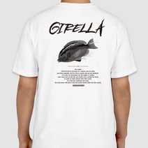 [피싱웨어]벵에돔티셔츠 ver2 카라 긴꼬리 찌낚시 갯바위 낚시 여름 반팔 기능성 티셔츠 빅사이즈가능, 반팔라운드쿨티셔츠, L(100), 화이트